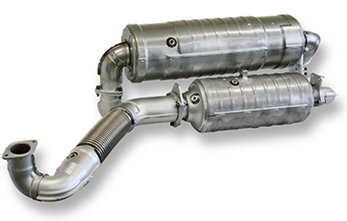 Diesel exhaust gas post-treatment device