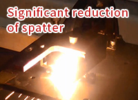 Significant reduction of spatter